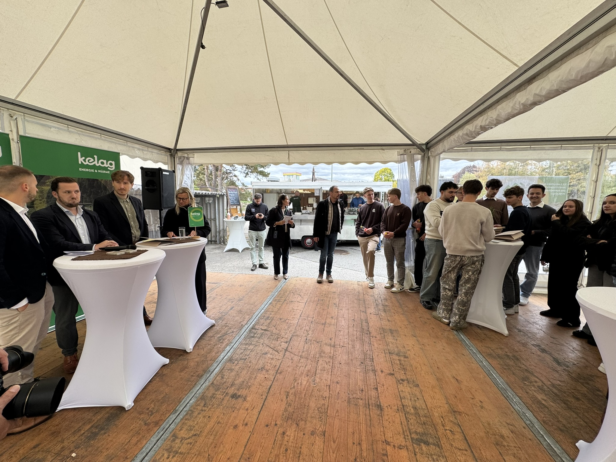 Kelag-Veranstaltung in Kärnten mit Besuchern und Vertretern des Unternehmens